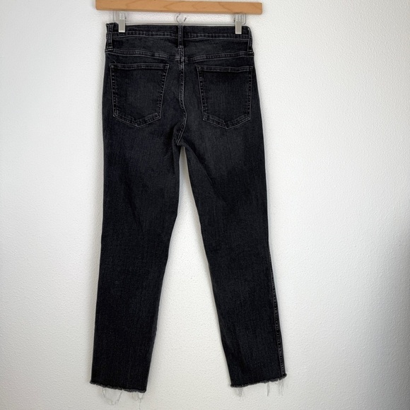 J. Crew Denim 9” Vintage Straight Charcoal Jeans Denim 28 Raw Hem - Picture 8 of 8